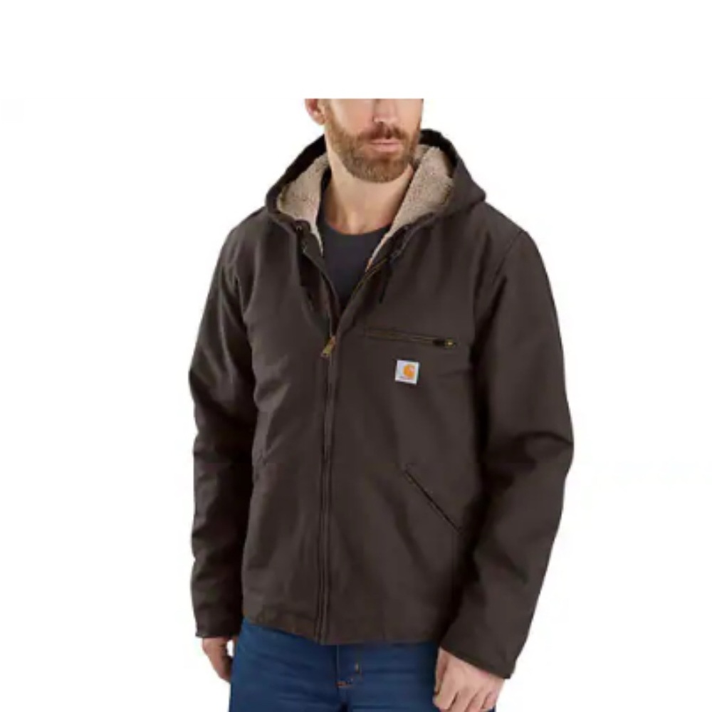 Carhartt Men's Brown Hooded Jacket